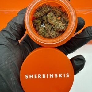 Authentic Sherbinskis 3.5G Flower Jars.